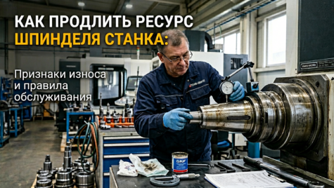 Как продлить ресурс шпинделя станка: признаки износа и правила обслуживания