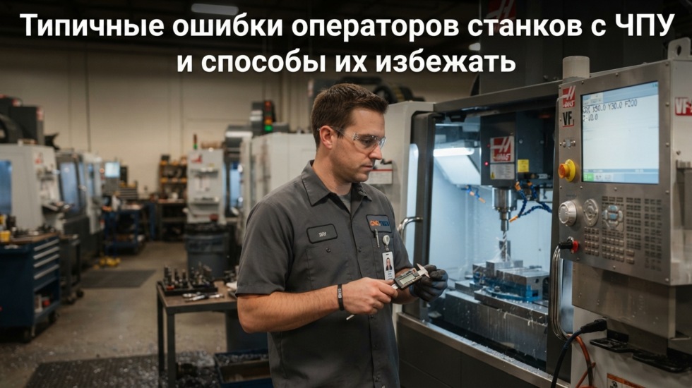 Типичные ошибки операторов станков с ЧПУ и способы их избежать