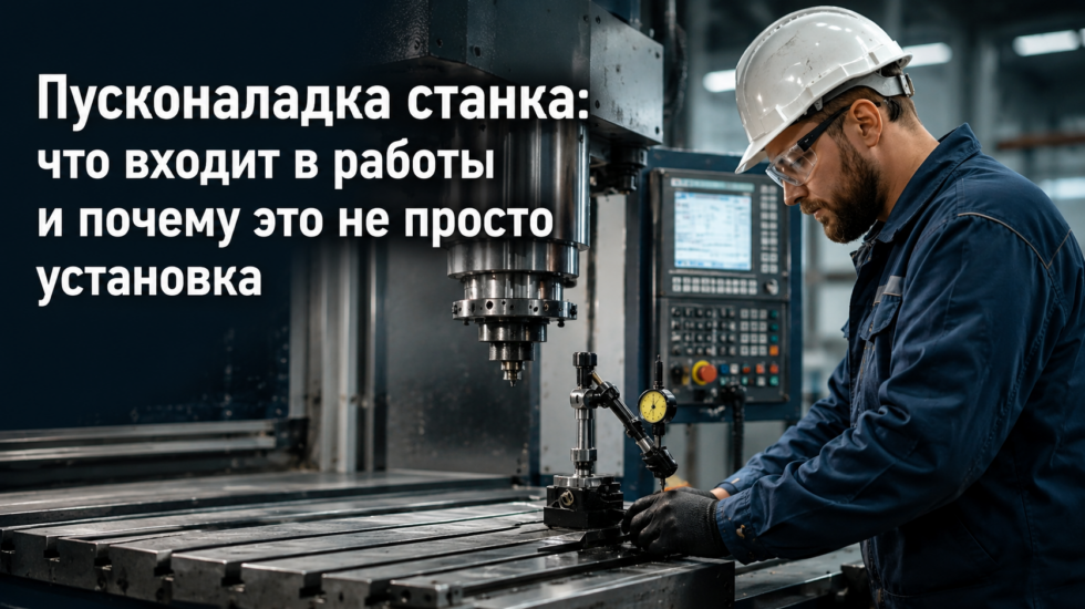 Пусконаладка станка: что входит в работы и почему это не просто установка